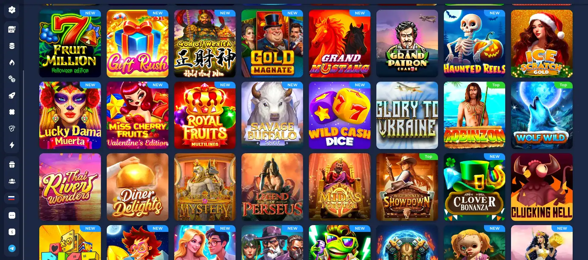 Игровые автоматы Fast Pari на экране